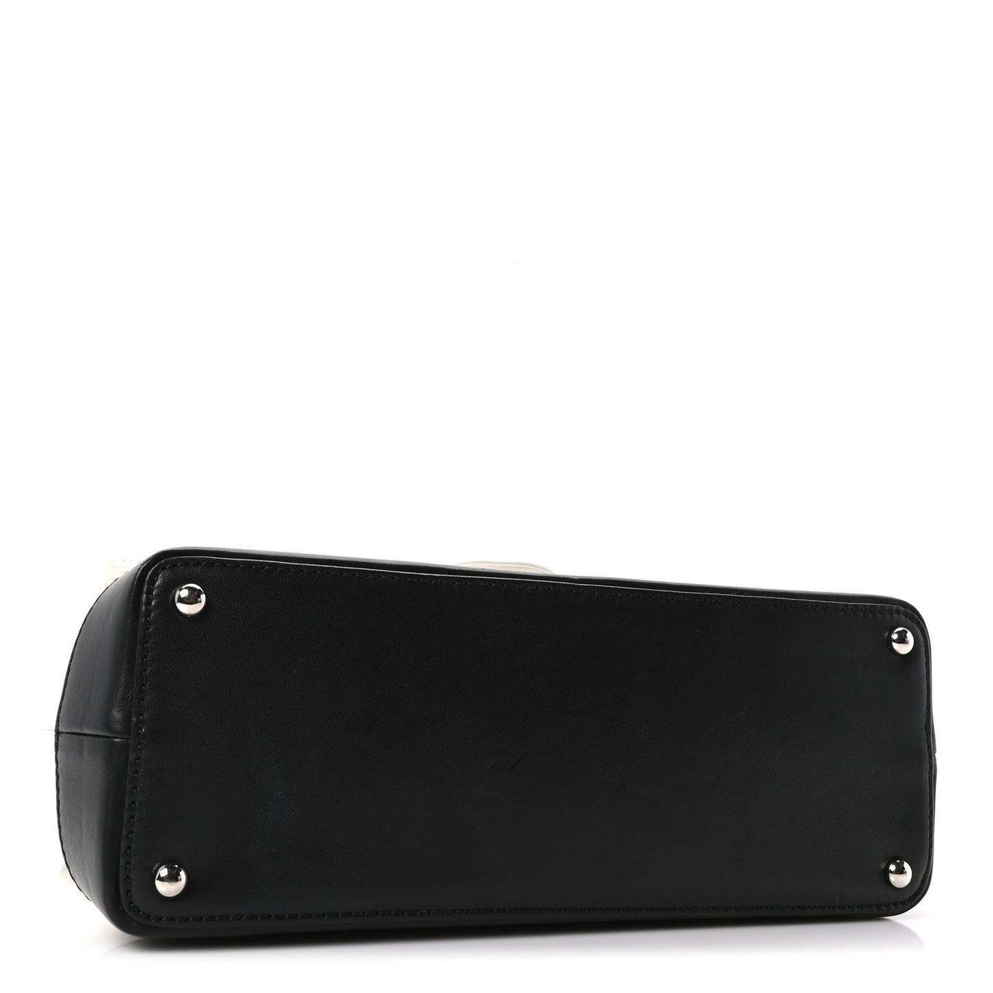 Calfskin Quilted VIP Flap White Black
