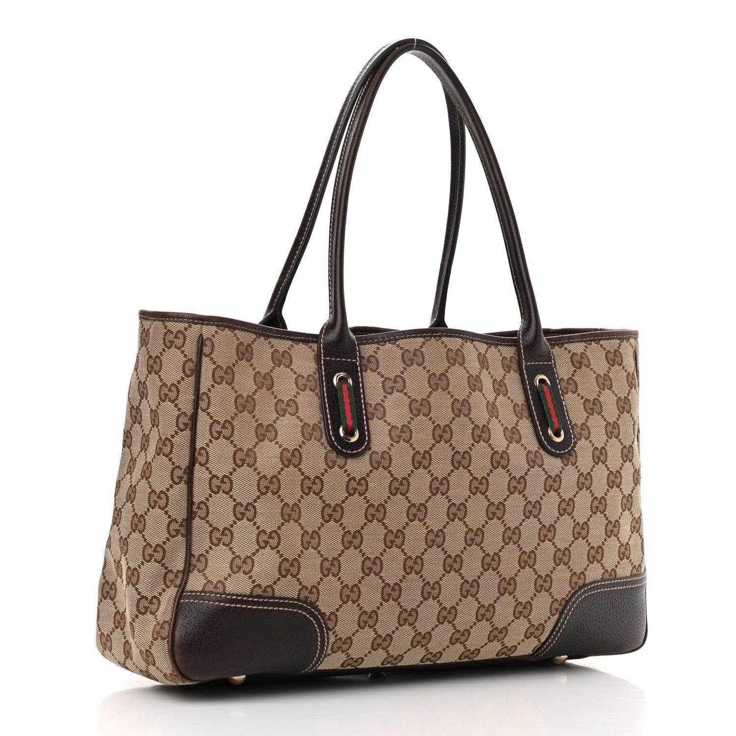 Gucci Monogram Medium Princy Tote Dark Brown 3 of 15