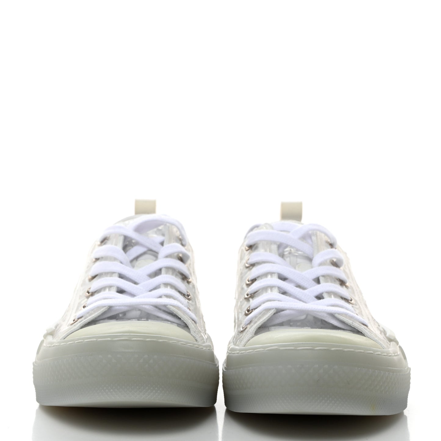 PVC Oblique Embossed Mens B23 Low Top Sneakers 42 White