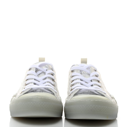 Christian Dior PVC Oblique Embossed Mens B23 Low Top Sneakers 42 White 2 of 10
