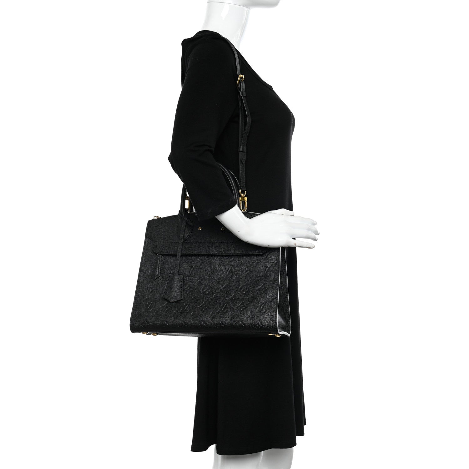 Louis Vuitton Empreinte Pont Neuf MM Black 2 of 10
