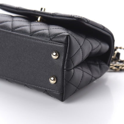 Chanel Caviar Quilted Extra Mini Coco Handle Flap Black 7 of 11