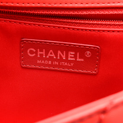 Chanel Lambskin Quilted Medium Easy Carry Flap Red 6 of 11