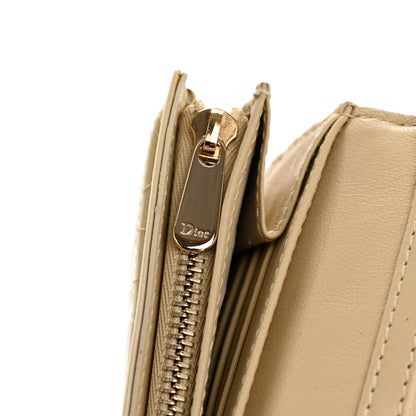 Christian Dior Patent Cannage Lady Dior Rendezvous Wallet On Chain Beige 13 of 14