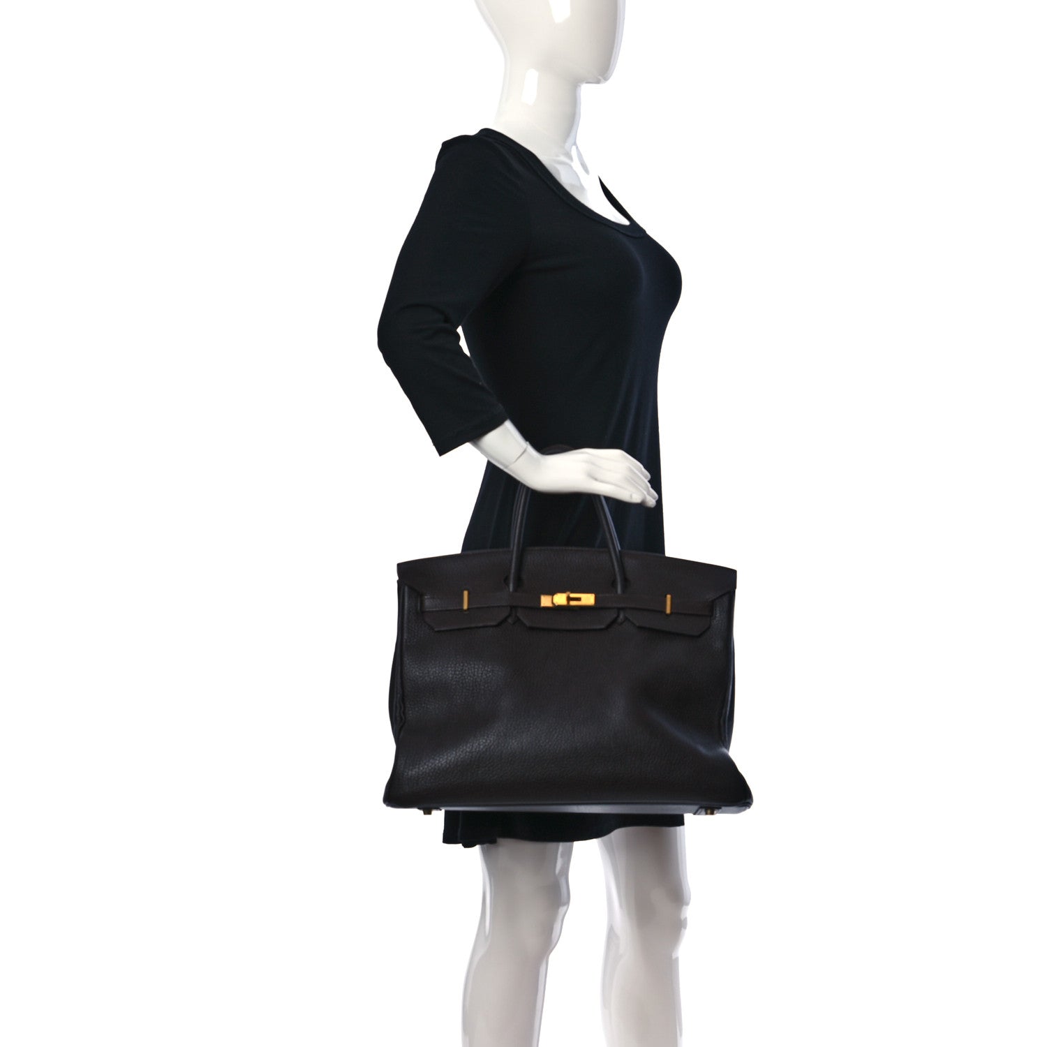 Hermes Togo Birkin 40 Chocolate 2 of 10