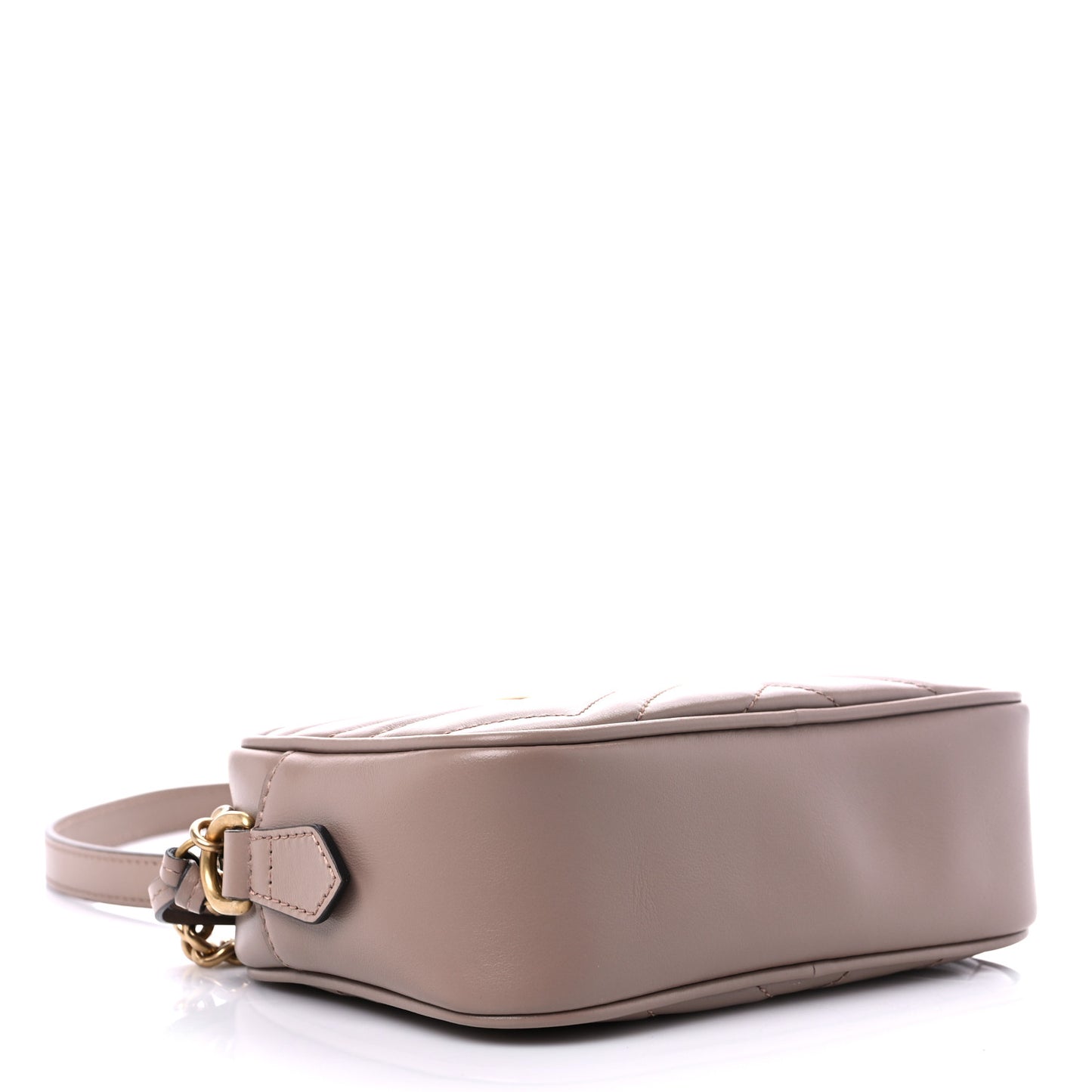 Calfskin Matelasse Mini GG Marmont Chain Shoulder Bag Porcelain Rose