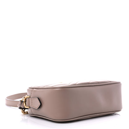 Gucci Calfskin Matelasse Mini GG Marmont Chain Shoulder Bag Porcelain Rose 4 of 10