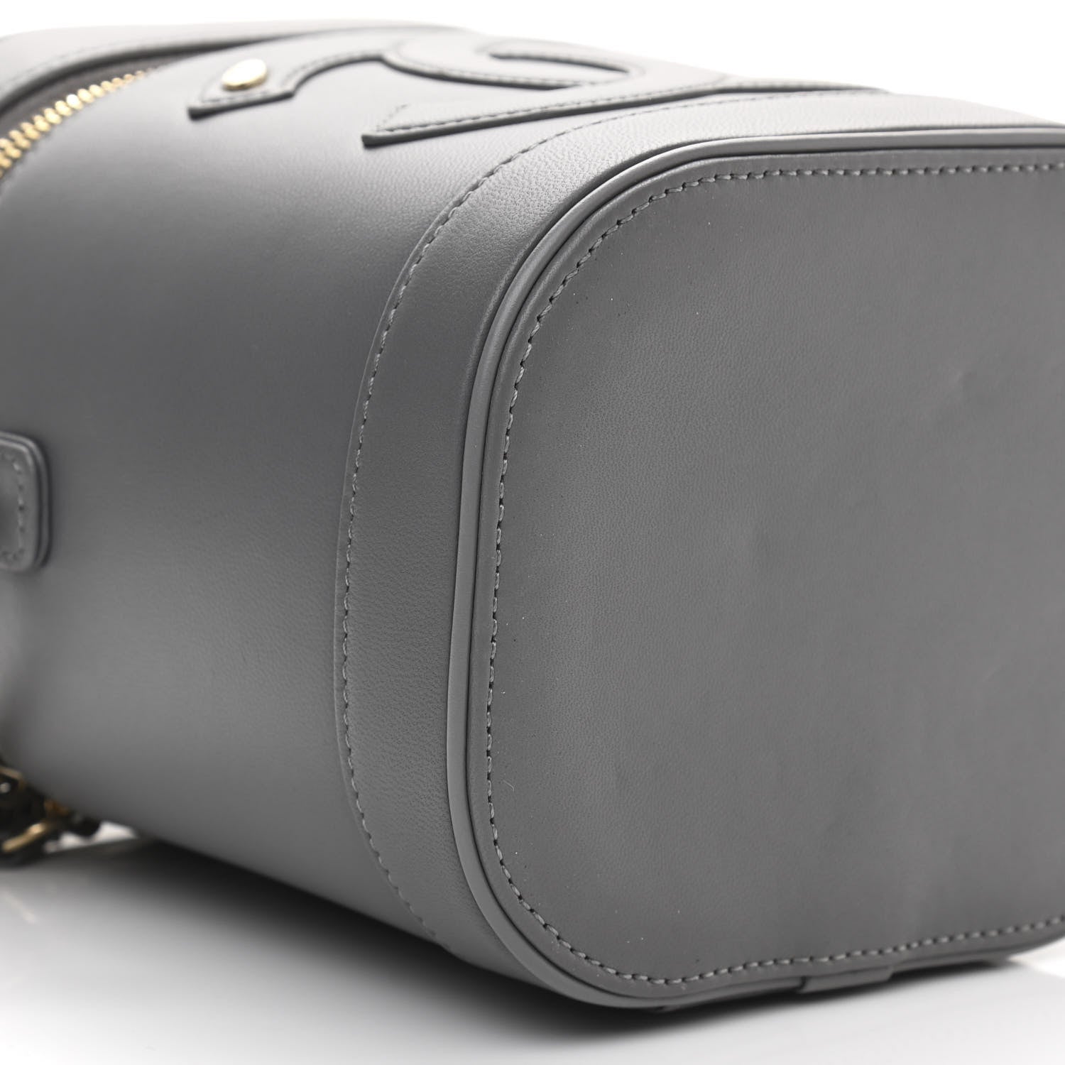 Chanel Lambskin Timeless Vanity Cosmetic Case Grey 9 of 11