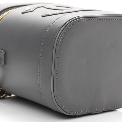 Chanel Lambskin Timeless Vanity Cosmetic Case Grey 9 of 11