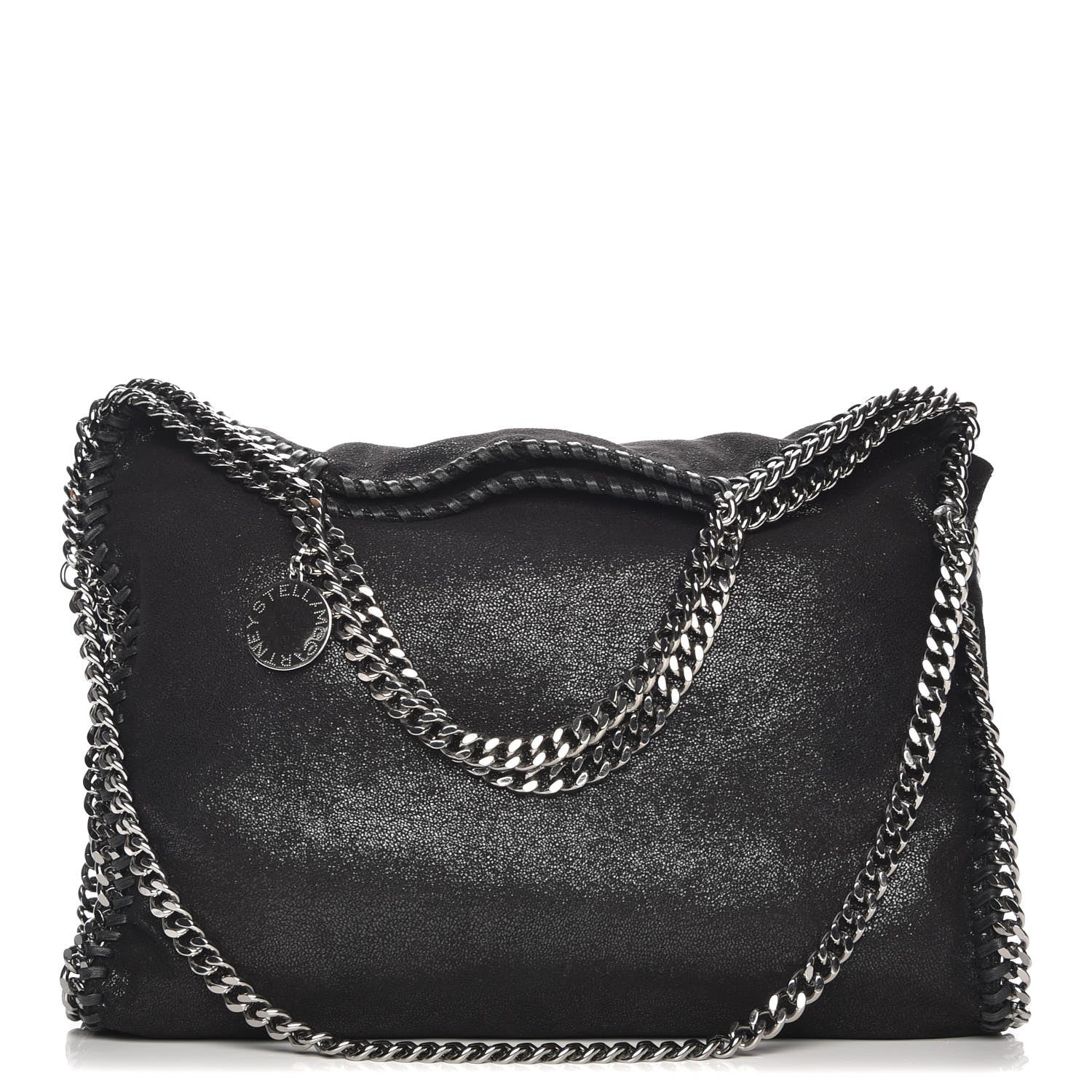 Stella McCartney Shaggy Deer Falabella Fold Over Tote Black 1 of 11