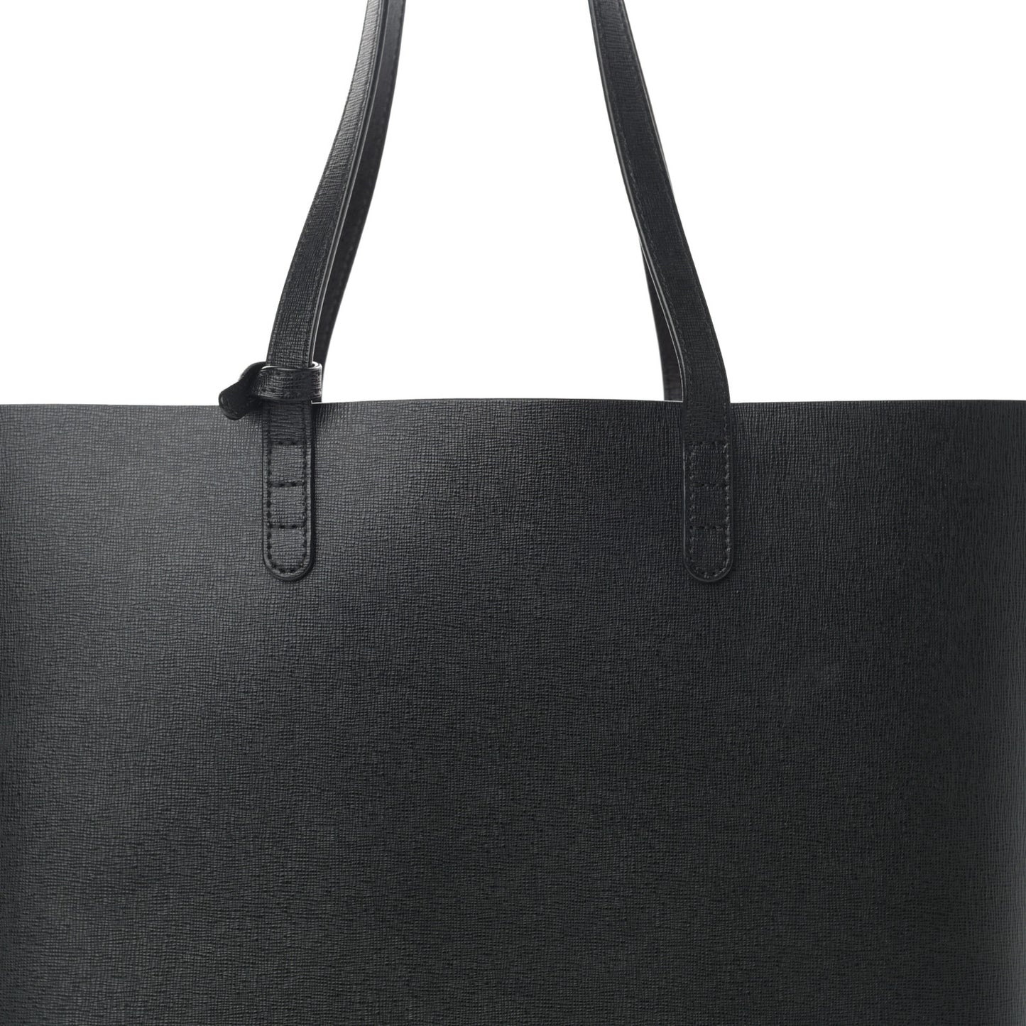 Saffiano Large Shopping Tote Black Flamma