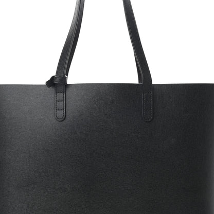 Mansur Gavriel Saffiano Large Shopping Tote Black Flamma 9 of 16