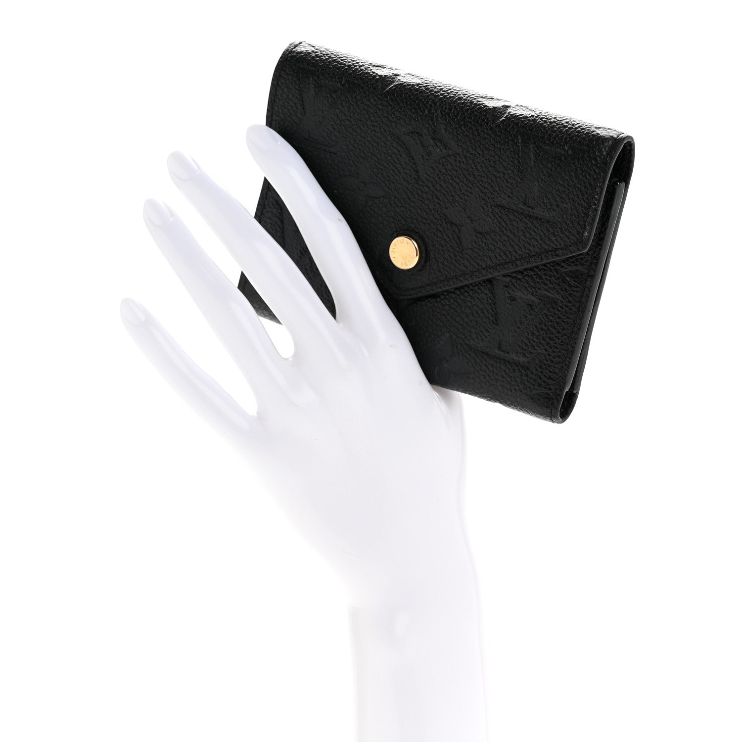 Louis Vuitton Empreinte Victorine Wallet Black 2 of 10