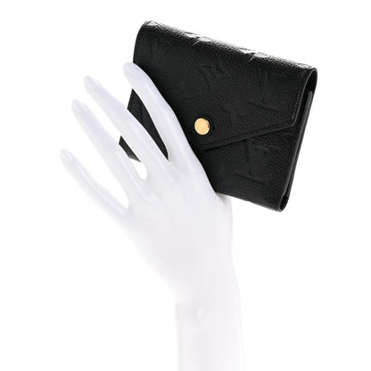 Louis Vuitton Empreinte Victorine Wallet Black 2 of 10