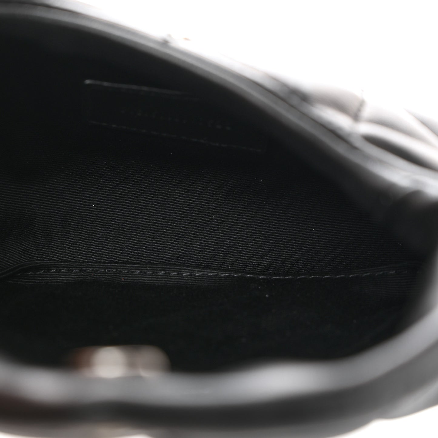 Lambskin Monogram Loulou Puffer Pouch Clutch Black