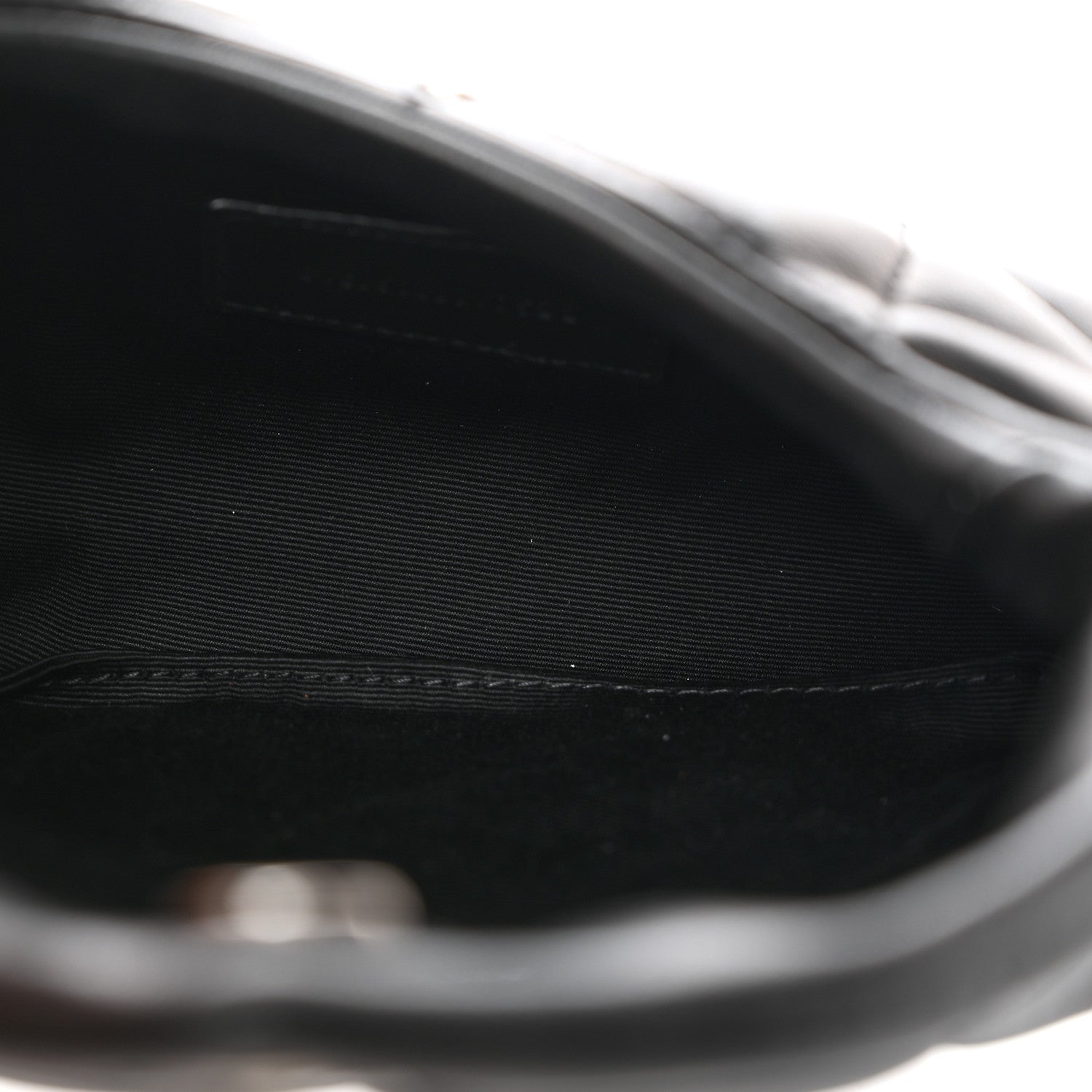 Saint Laurent Lambskin Monogram Loulou Puffer Pouch Clutch Black 5 of 7