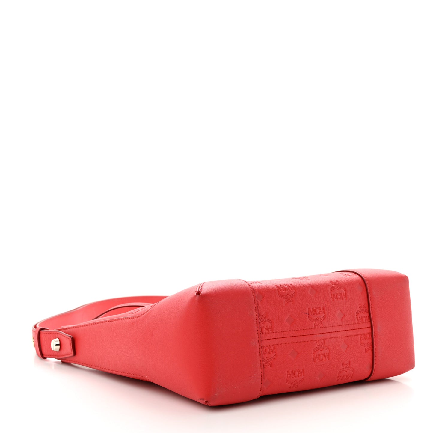 Calfskin Ottomar Monogram Medium Klara Hobo Red