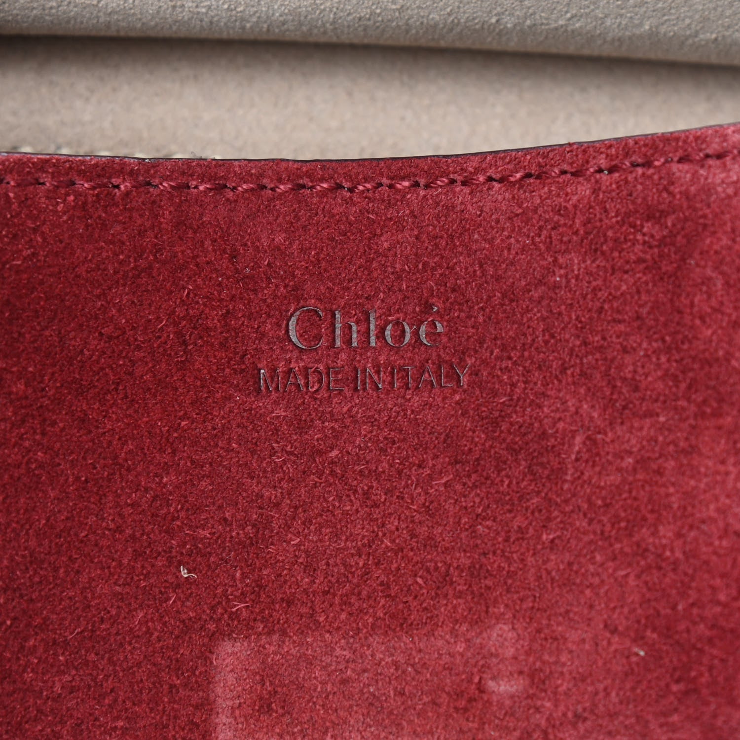 Chloe Suede Smooth Calfskin Mini Drew Shoulder Bag Plum Purple 5 of 8