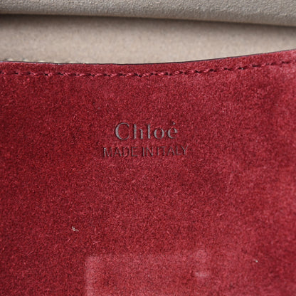 Chloe Suede Smooth Calfskin Mini Drew Shoulder Bag Plum Purple 5 of 8