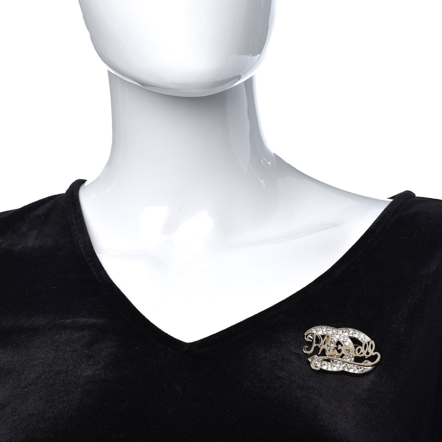 x Pharrell Williams Crystal Brooch Gold