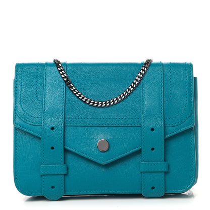 Proenza Schouler Lambskin Large PS1 Chain Wallet Turquoise 1 of 4