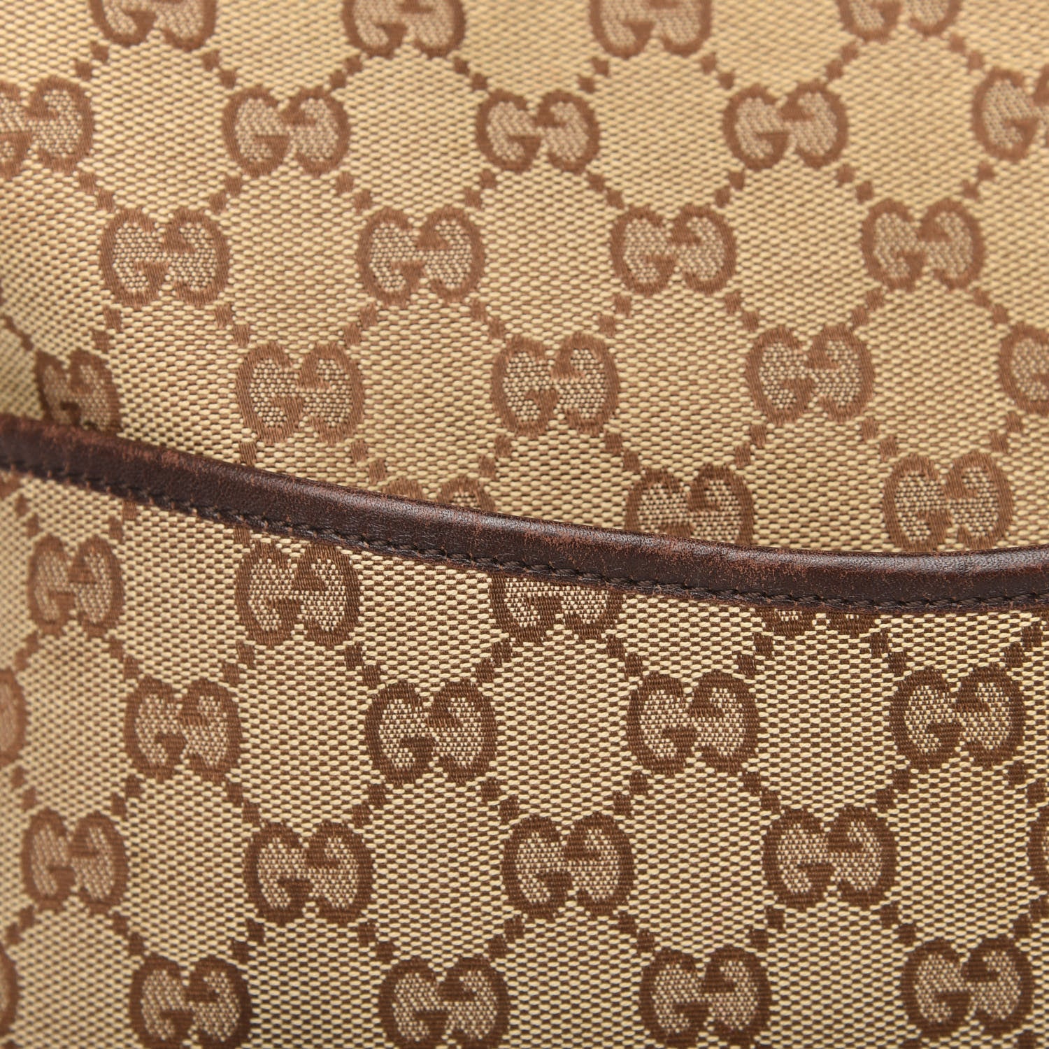 Gucci Monogram Calfskin Perforated Medium Flat Messenger Bag Dark Brown 15 of 15