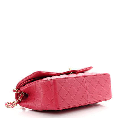 Chanel Caviar Quilted Jumbo Double Flap Dark Pink 4 of 13