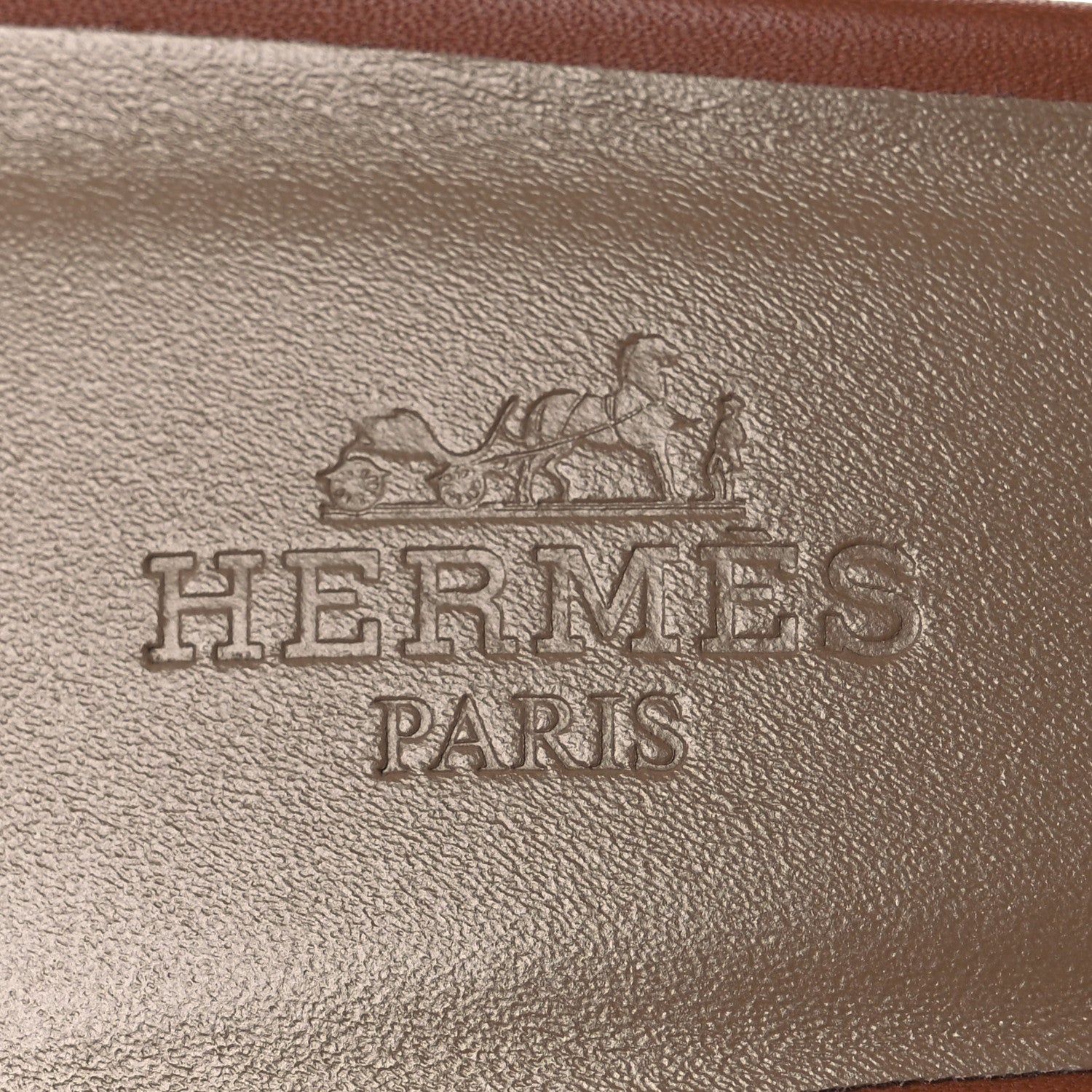 Hermes Calfskin Oasis Sandals 38.5 Gold 9 of 11