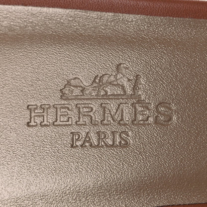 Hermes Calfskin Oasis Sandals 38.5 Gold 9 of 11