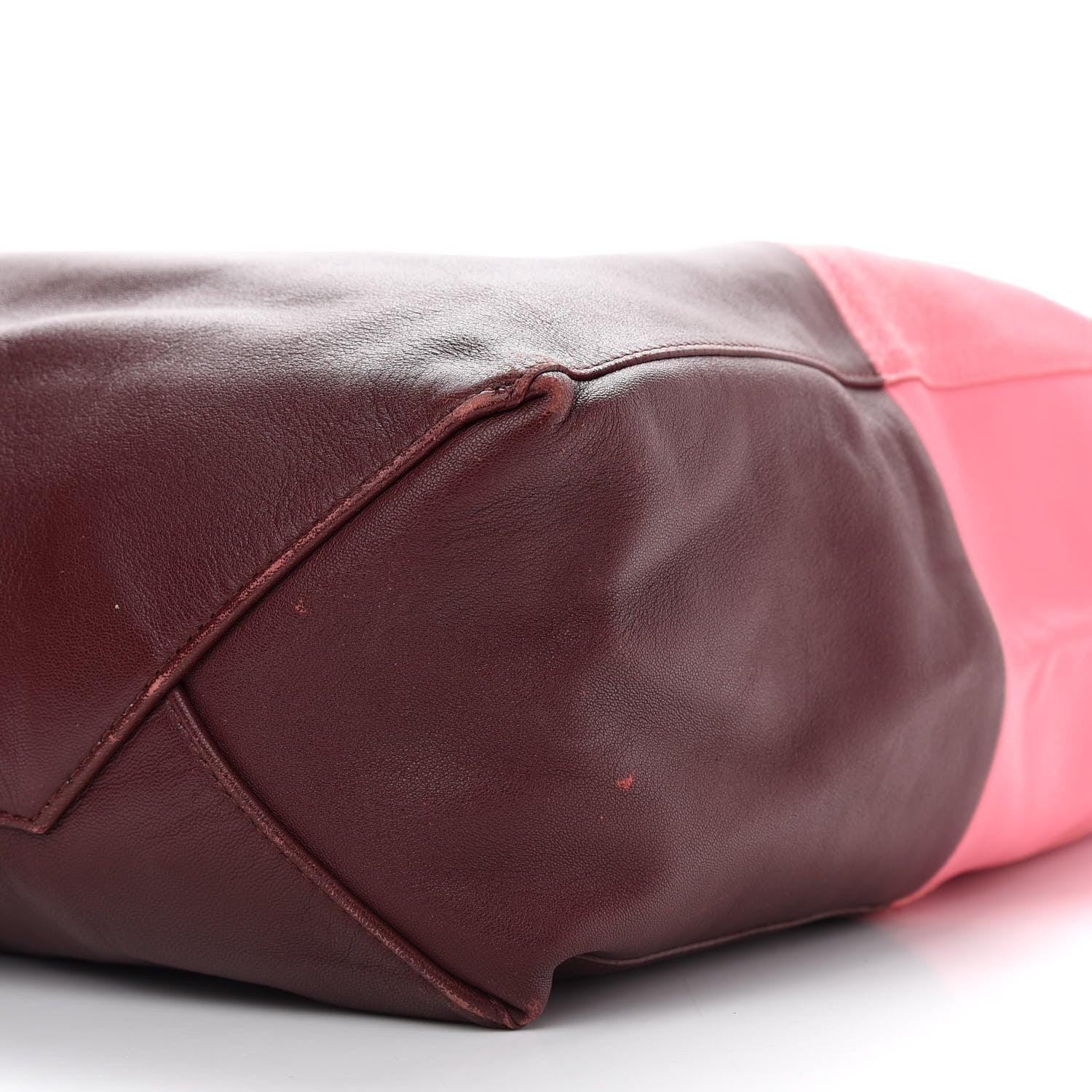 Celine Smooth Lambskin Vertical Bi-Cabas Pink Rust 9 of 9