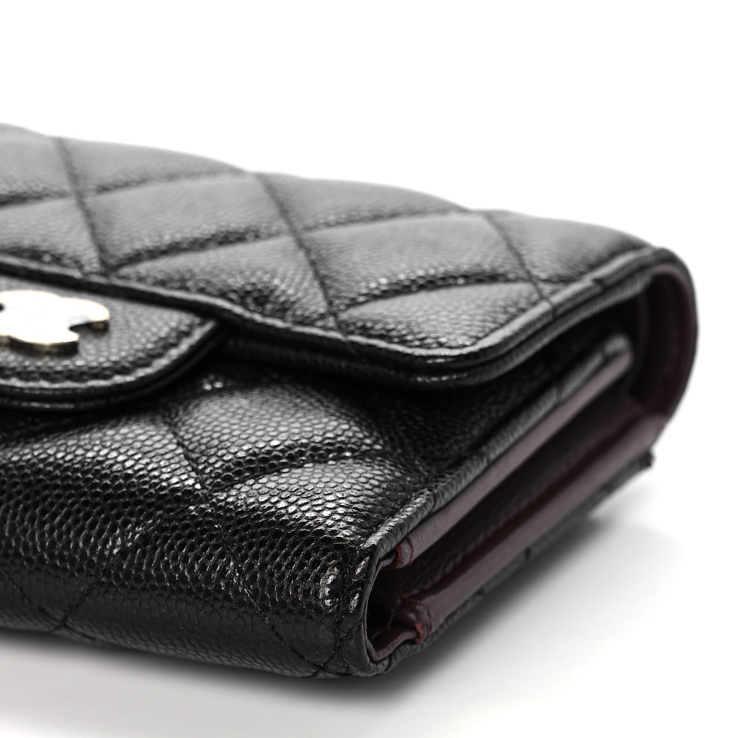Chanel Caviar Quilted Small Flap Wallet Black 11 of 12