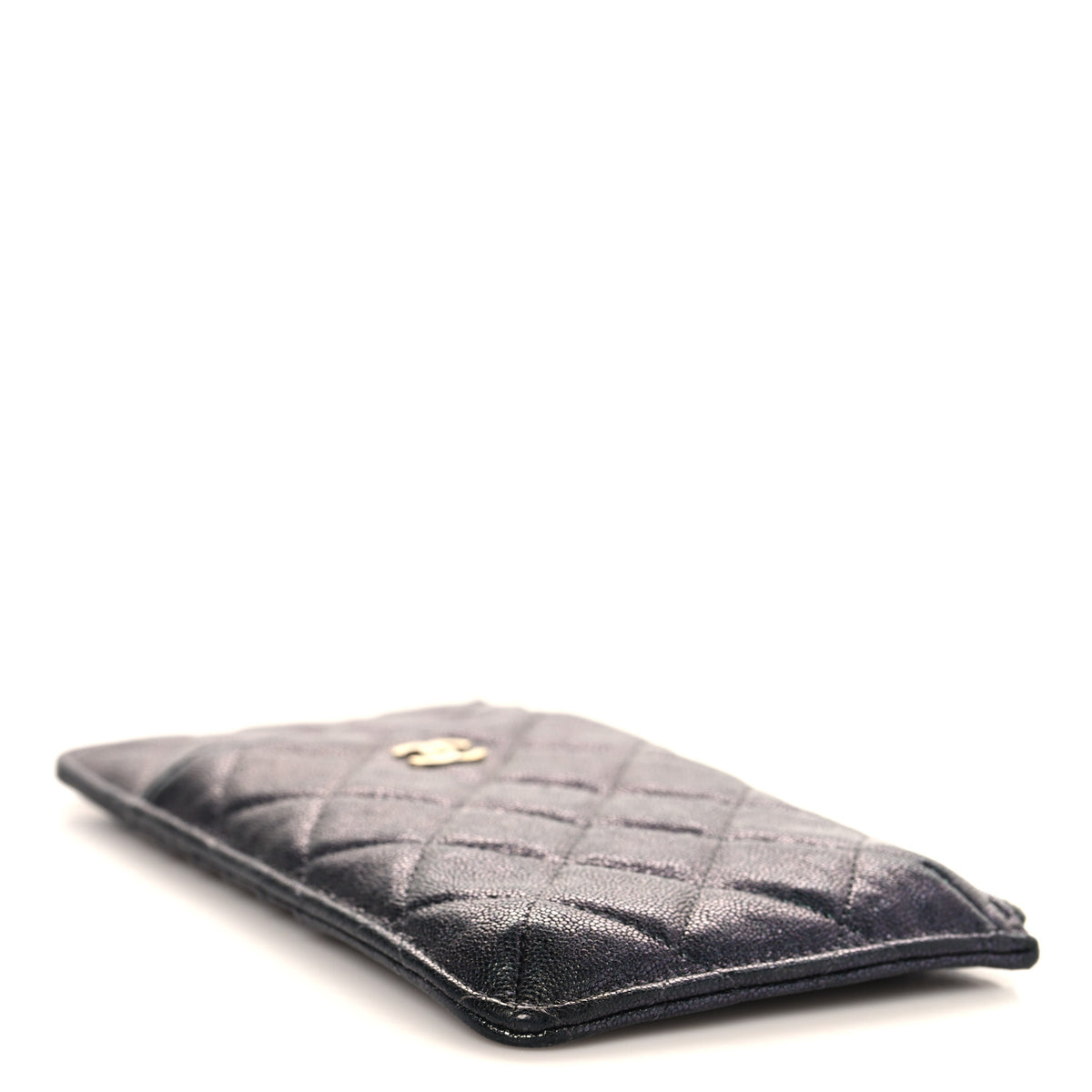 Chanel Iridescent Caviar Quilted Classic iPhone Pouch Black 4 of 7