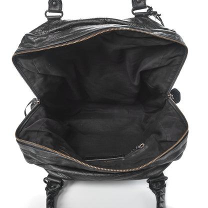 Balenciaga Agneau Classic Hardware Shoulder Bag Black 5 of 13