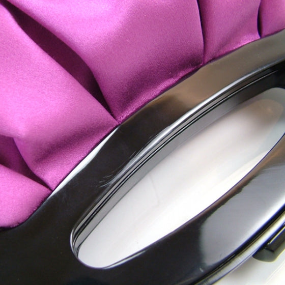 Jimmy Choo Satin Small Gathered Handbag Purple 8 of 8
