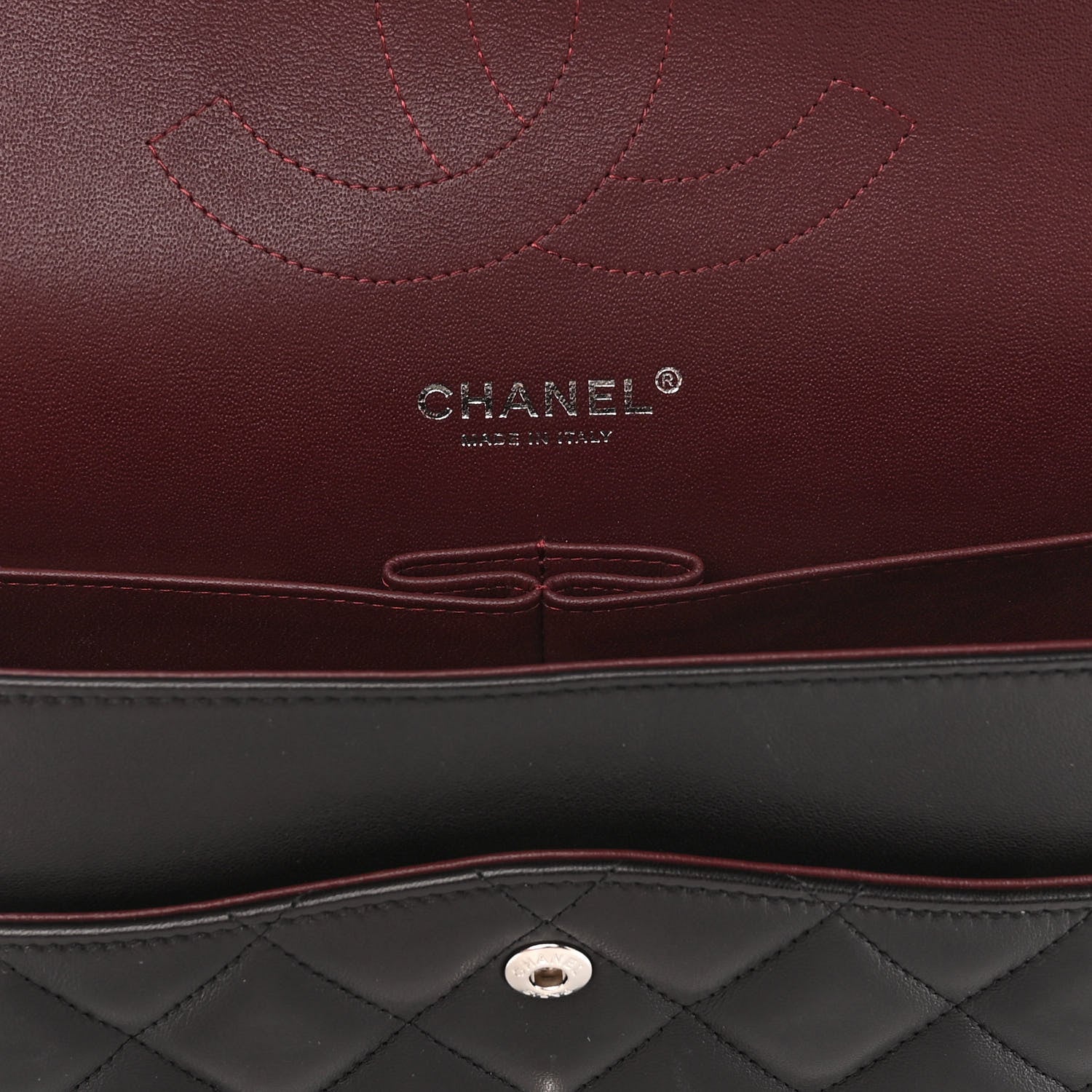 Chanel Lambskin Quilted Jumbo Double Flap Black 6 of 11