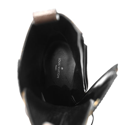 Louis Vuitton Patent Calfskin Monogram Star Trail Ankle Boots 38.5 Black 6 of 10