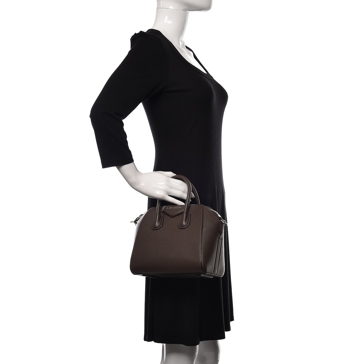 Sugar Goatskin Mini Antigona Heather Grey