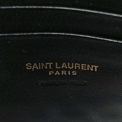 Saint Laurent Grain De Poudre Matelasse Monogram Mini Lou Camera Bag Black 7 of 10