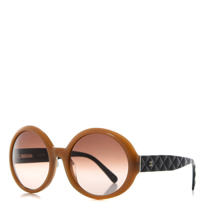 Chanel Quilted CC Mod Sunglasses 5120 Brown 1 of 8