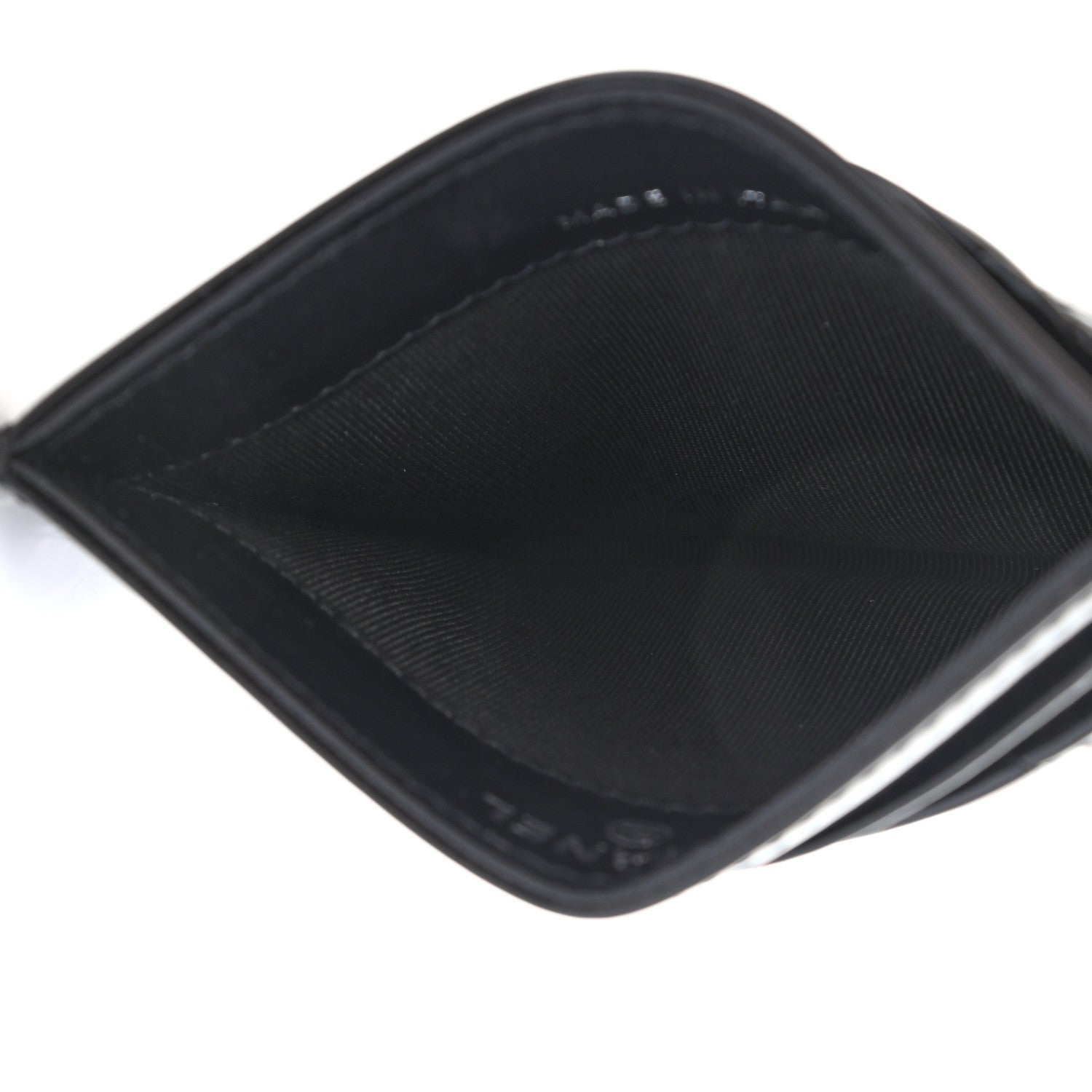 Chanel Patent Calfskin Quilted Card Holder Black 5 of 9