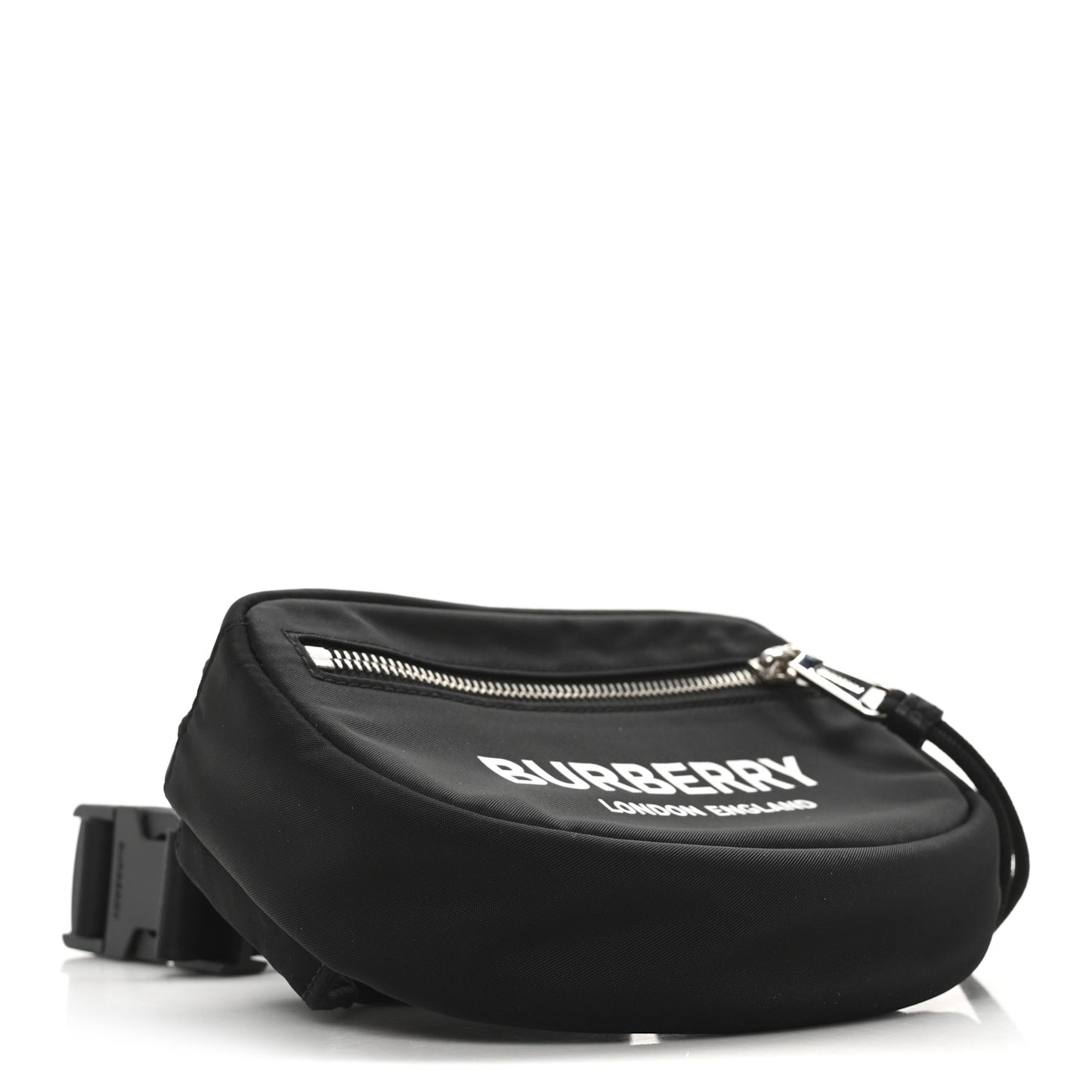 Econyl Logo Print Small Cannon Bum Bag Black