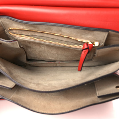 Chloe Calfskin Suede Medium Faye Shoulder Bag Sepia Red 5 of 10