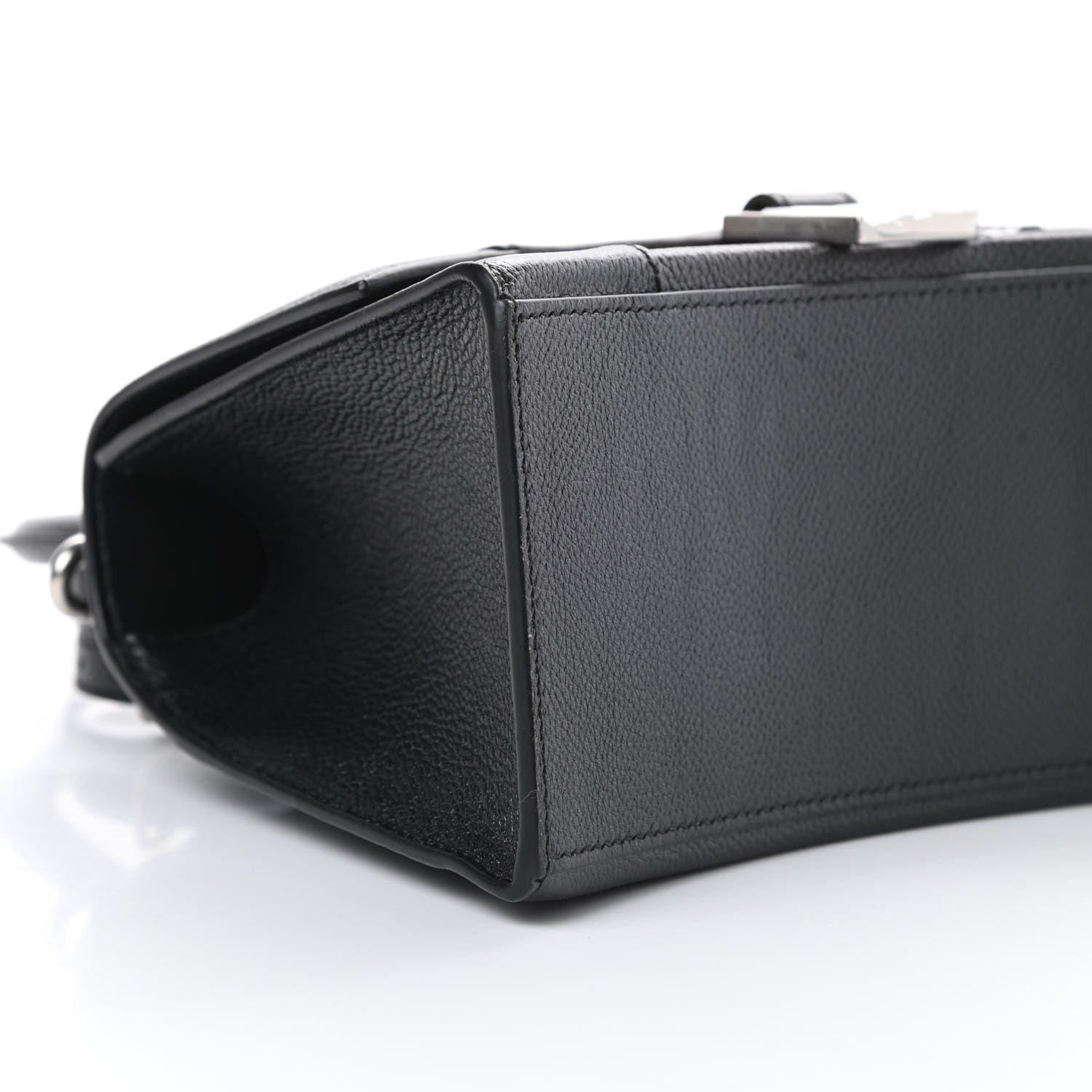Balenciaga Grained Calfskin Small Hourglass Top Handle Bag Black 9 of 11
