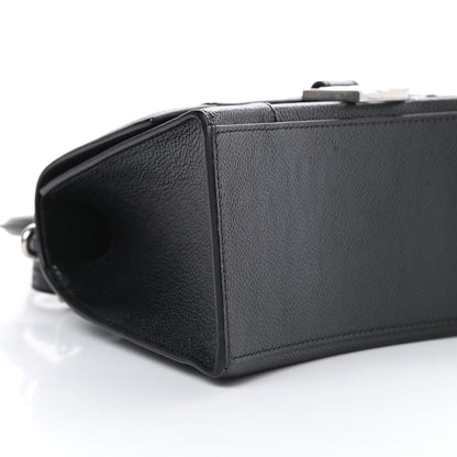 Balenciaga Grained Calfskin Small Hourglass Top Handle Bag Black 9 of 11