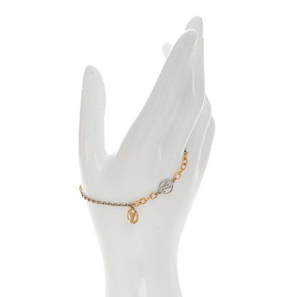 Louis Vuitton Logomania Bracelet Silver Gold 2 of 6