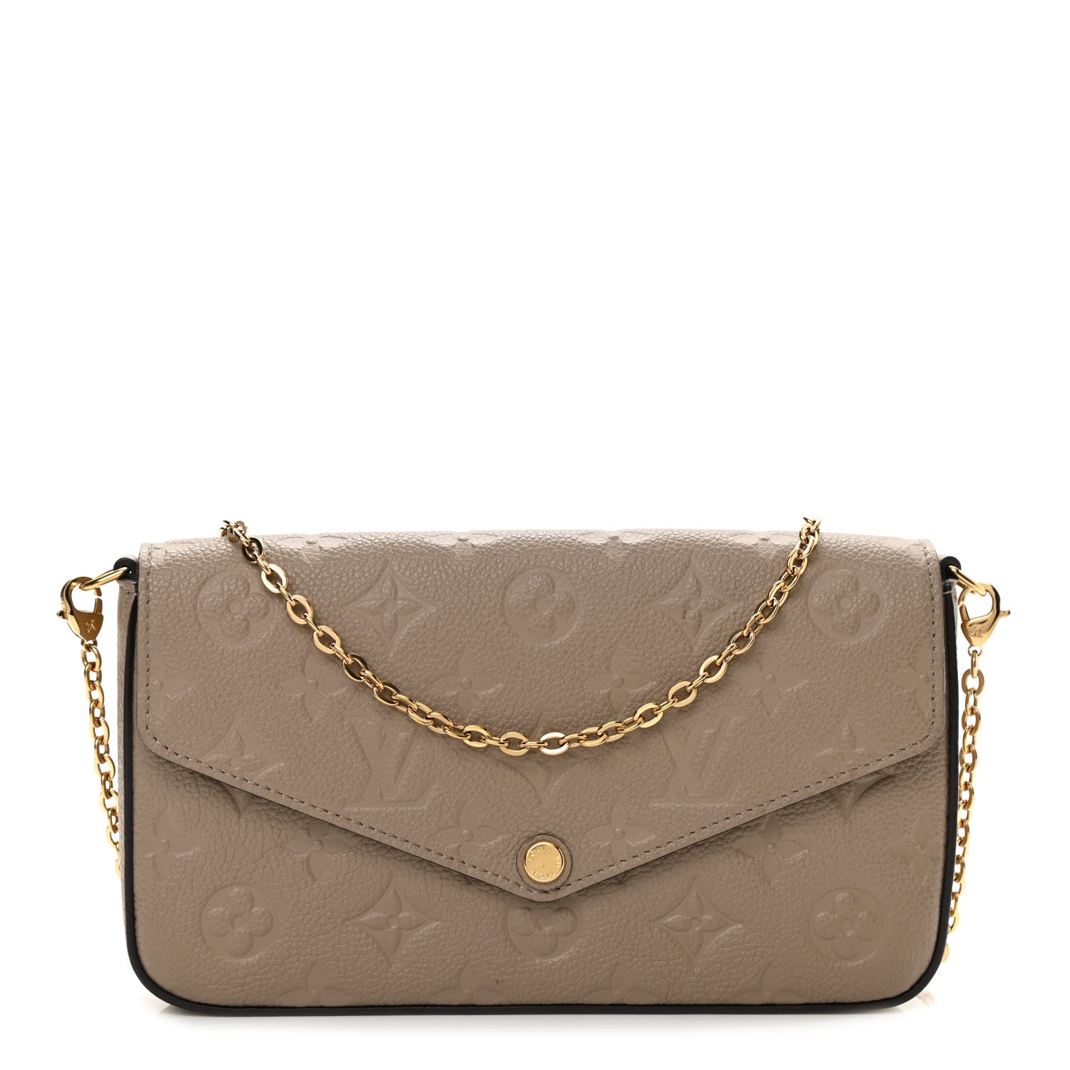 Louis Vuitton Empreinte Pochette Felicie Chain Wallet Tourterelle 1 of 8