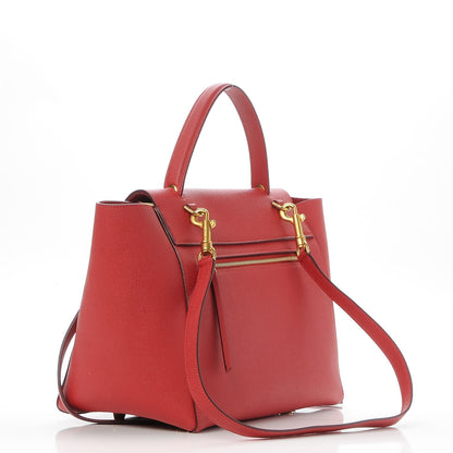 Celine Grained Calfskin Mini Belt Bag Coquelicot 4 of 8