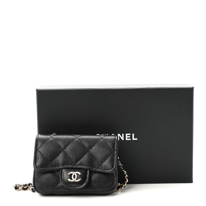 Chanel Caviar Quilted Mini Chain Belt Bag Black 9 of 9