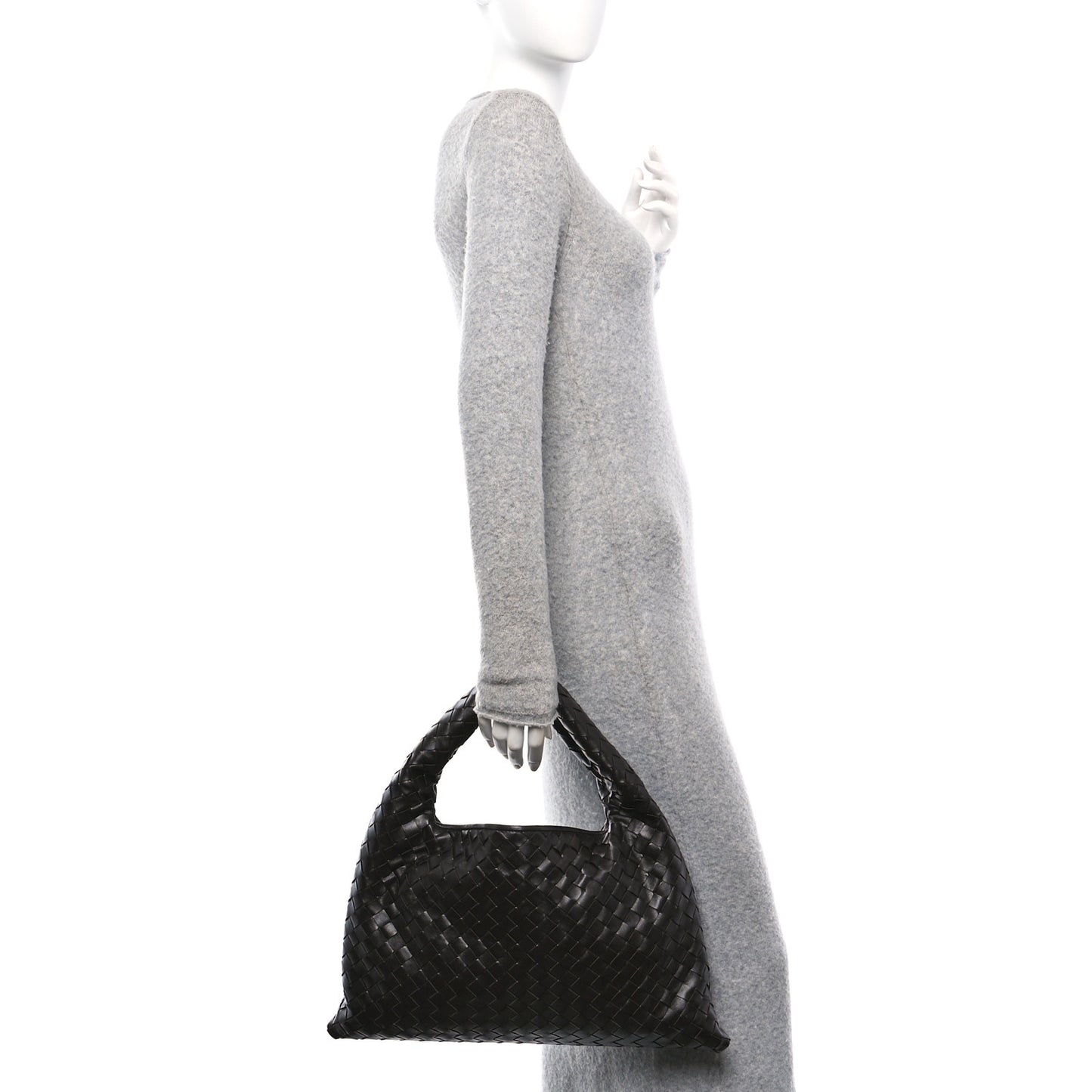 Calfskin Intrecciato Small Hop Fondant