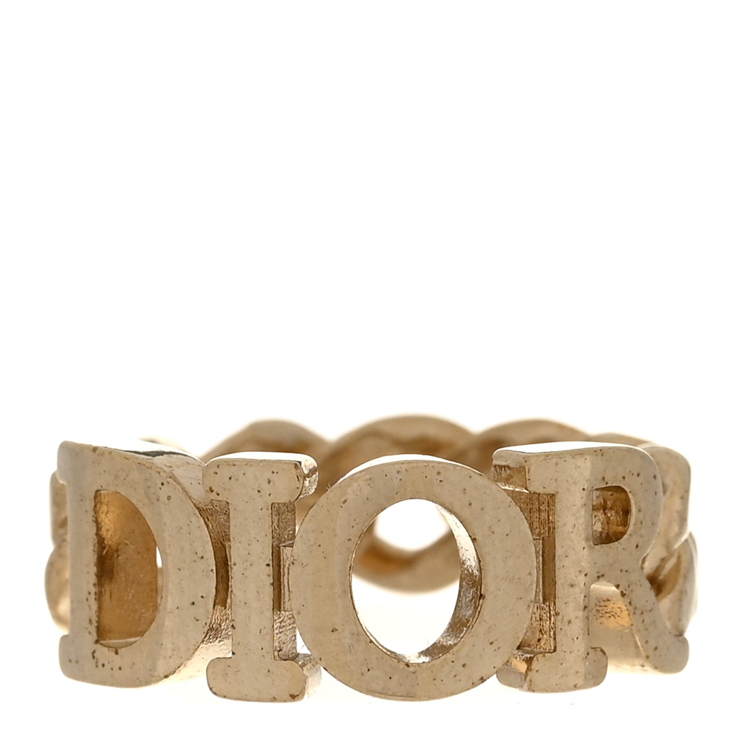 Christian Dior Metal Dio(r)evolution Chain Ring S Gold 1 of 5